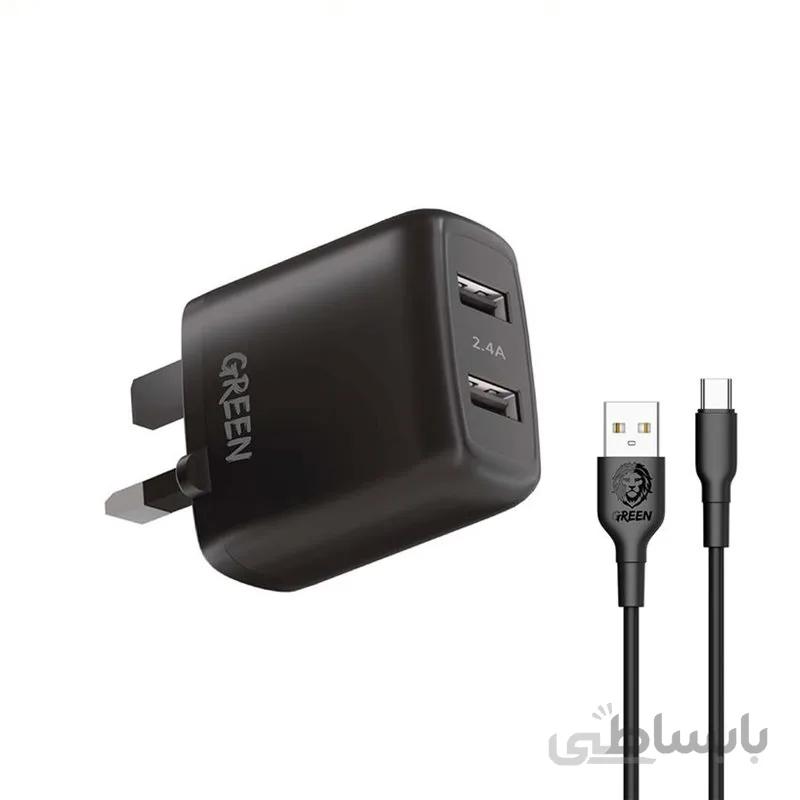 شارژر دیواری 12W برند گرین لاین