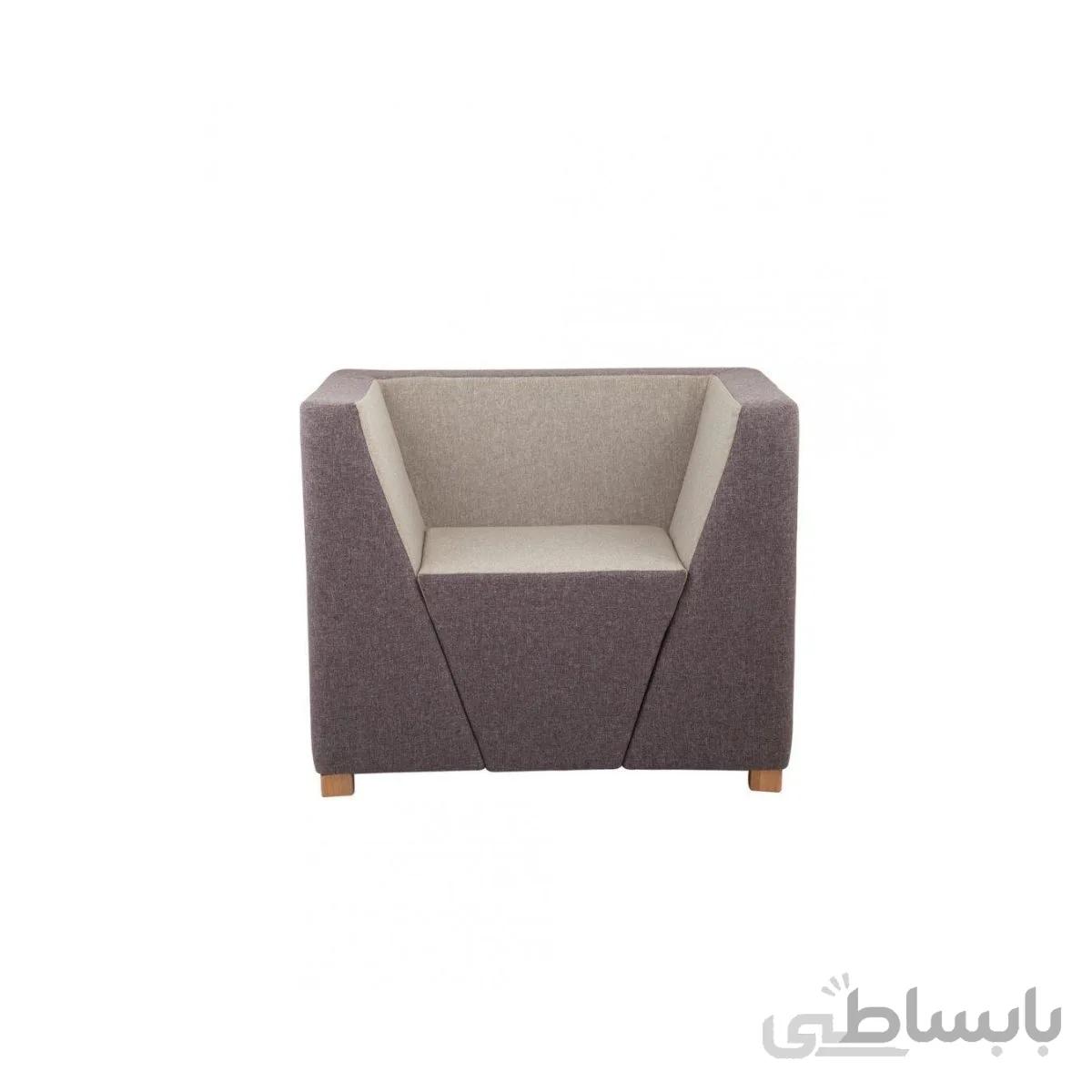 مبل مکعبی تک نفره دو دسته مدل MCF711 آرتمن