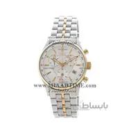 ساعت ویولت Violet زنانه کرنوگراف گرد فلزی دو رنگ صفحه سفید کد 0358/2L