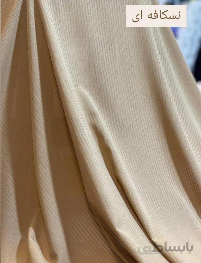 کرپ حریر خطی نسکافه ای