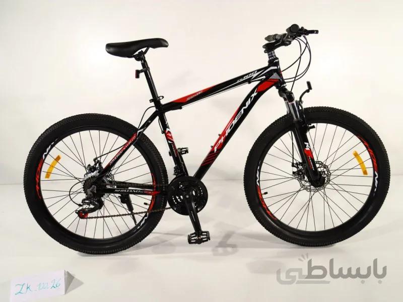 دوچرخه فونیکس سایز 26 کد 26100 تنه آلومینیومی و دیسکی- phoenix ZK100