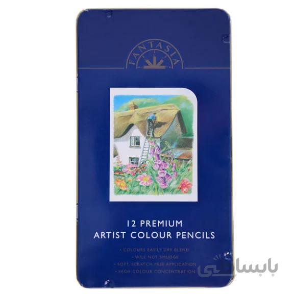 مداد رنگی ۱۲ رنگ فانتاسیا مدل Artist D-4236