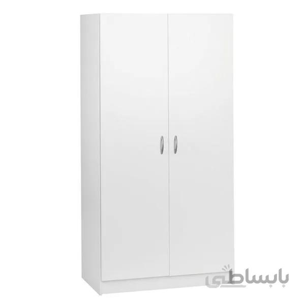 کمد لباس دو درب سفید فوبورو مدل k600