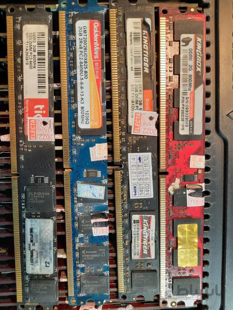 رم کامپیوتر PC2 2G 800Mhz DDR2 میکس برند ا PC2 2G 800Mhz DDR2