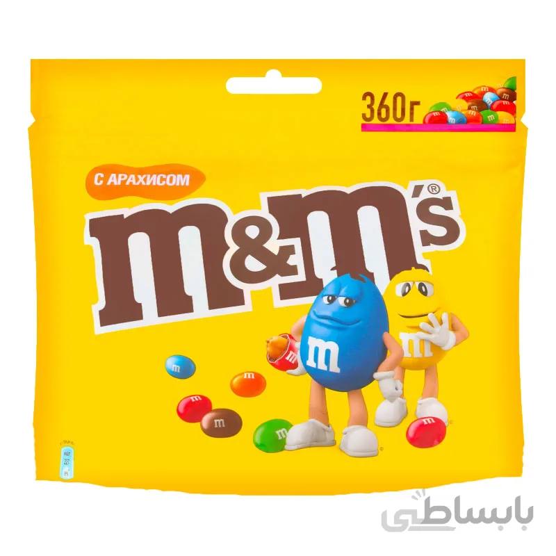 شکلات دراژه بادام زمینی ام اند امز m&m’s بسته 360 گرمی