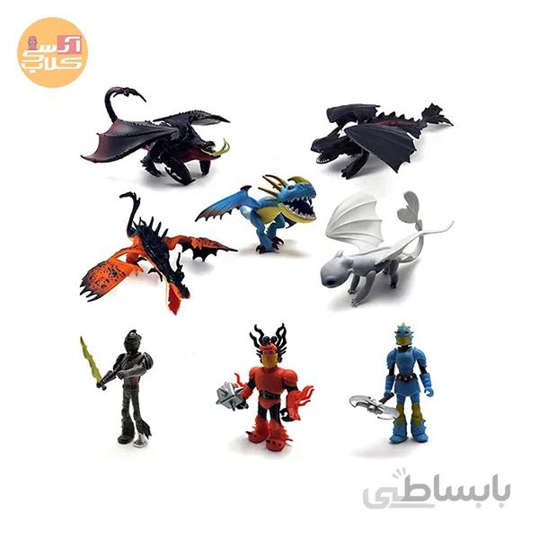 مجموعه فیگور ۸ عددی How To Train Your Dragon