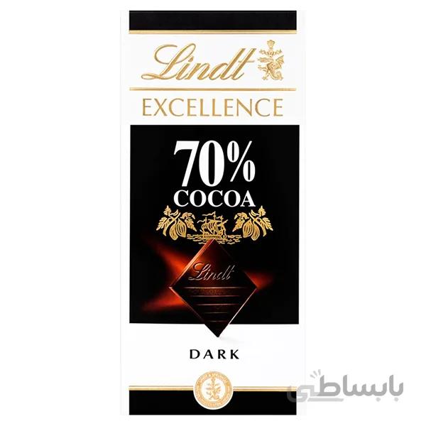 شكلات تلخ 70 درصد لینت 100 گرم ا lindt 70 Bitter chocolate 100 g