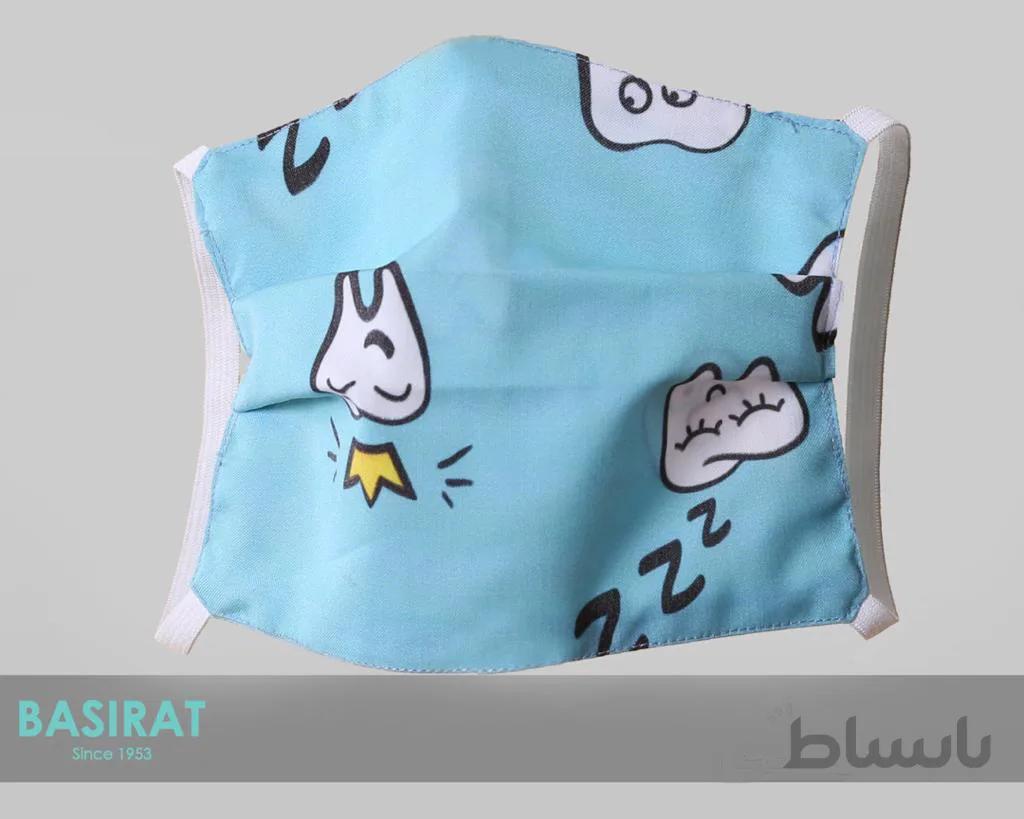 ماسک دو لایه پارچه ای طرح دندان (کشی)