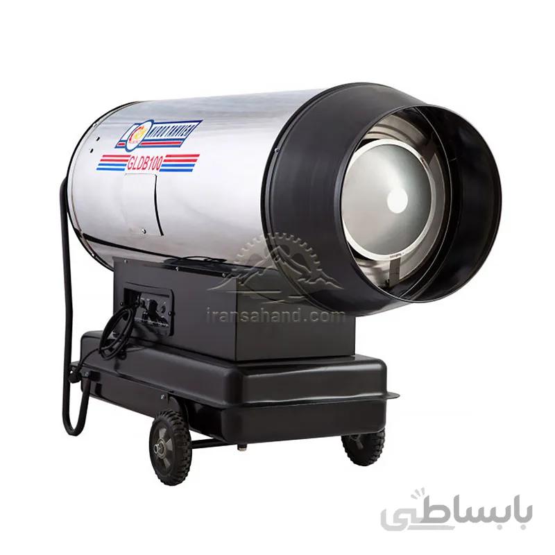 جت هیتر دوگانه سوز نیرو تهویه البرز - باک دار مدل GLDB - 100