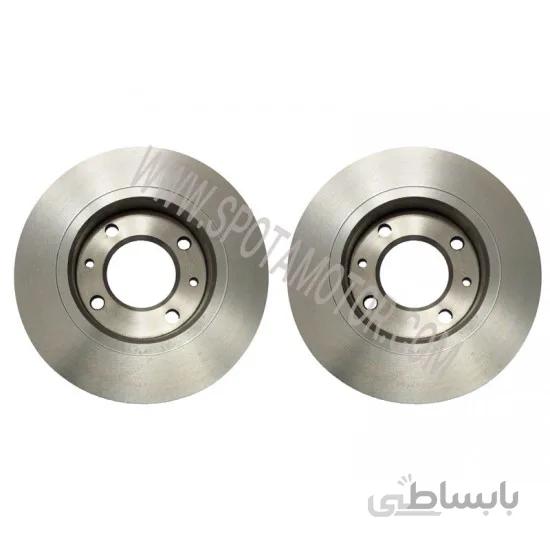 دیسک ترمز چرخ عقب دنا-پارس elx و tu5 -سمند سورن اصل فرانسه در بسته 2 عددی