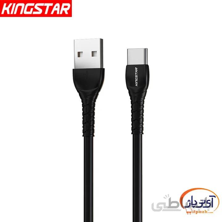 کابل شارژ و دیتا Type C کینگ استار مدل K101C طول 1.1 متر