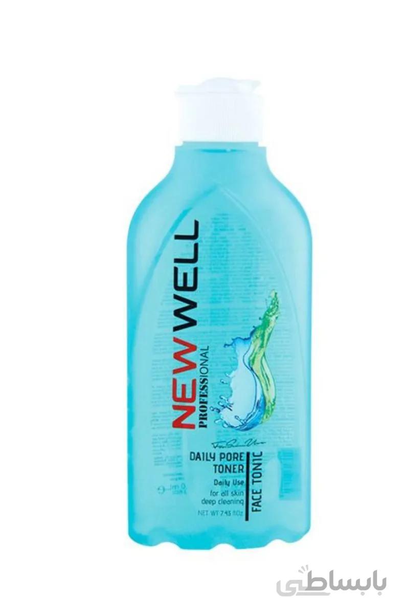 تونیک پاک کننده صورت نیو ول حجم 220 میلی لیترNEW WELL