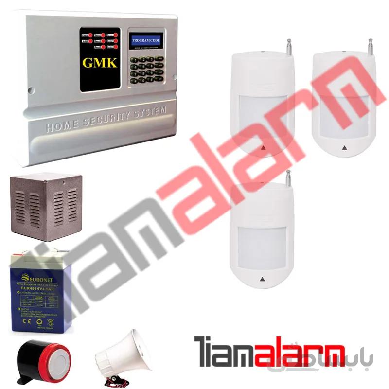 پکیج دزدگیر اماکن بیسیم مدل جی ام کا سیم کارتی GM890H73