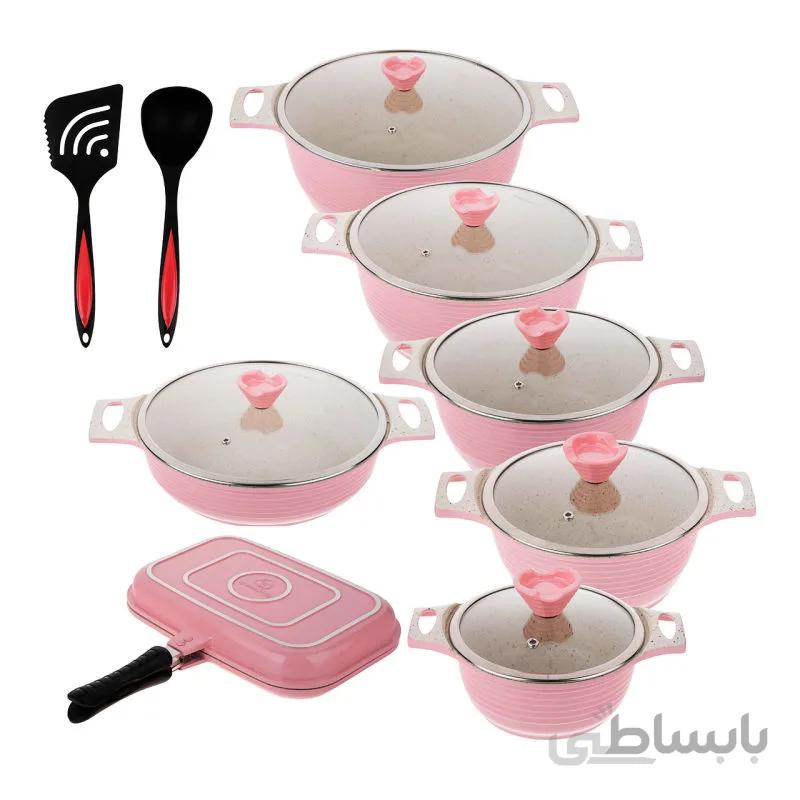 سرویس قابلمه 16 پارچه هوم کینگ مدل Granite Plus