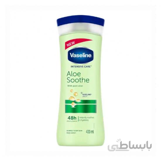 لوسیون بدن آبرسان وازلین Vaseline حاوی عصاره آلوئه ورا حجم 400
