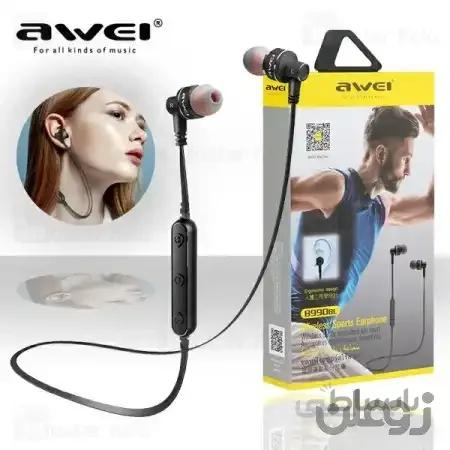 هندزفری بلوتوث اورجینال گردنی آوی مدل Awei Earphone B990BL