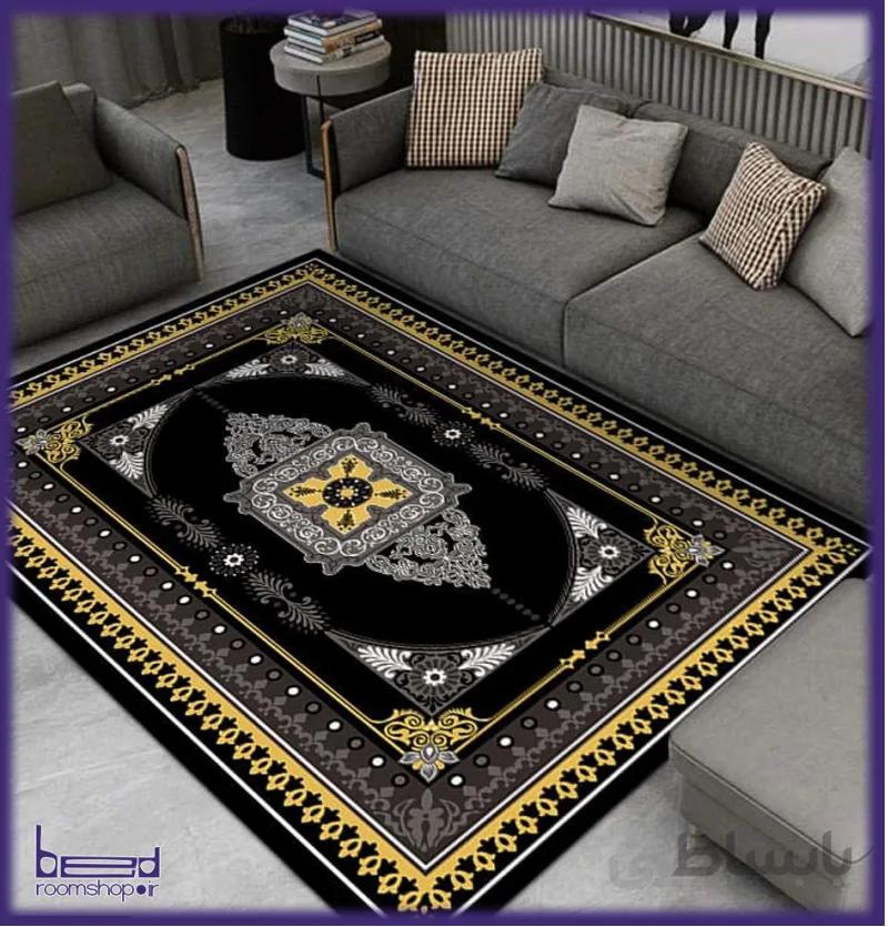 رو فرشی کشدار مخمل مدل R1010