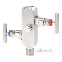 منی فولد 2 شیر ترانسمیتری روزمونت 1/2 اینچ 6000PSI مدل C306