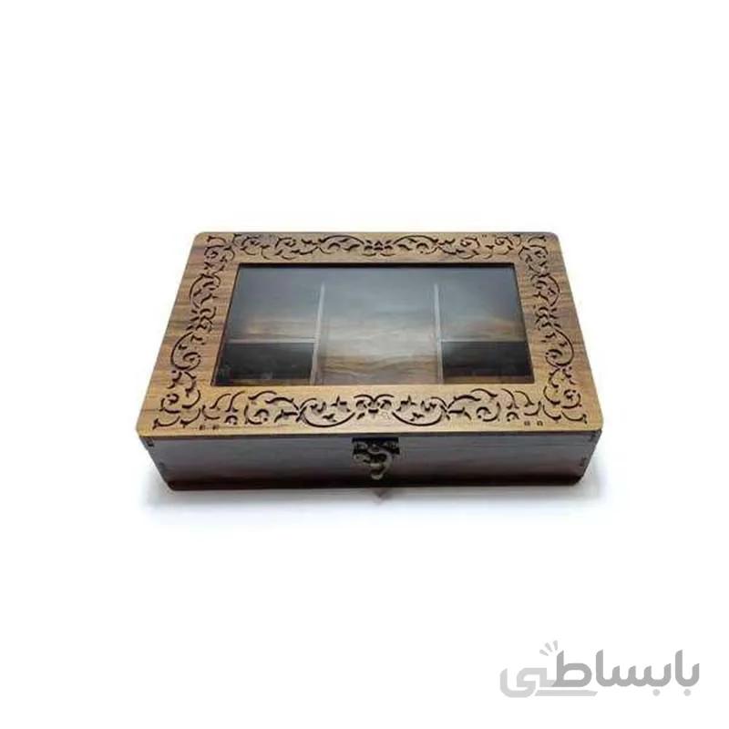 جعبه پذیرایی شیشه ای