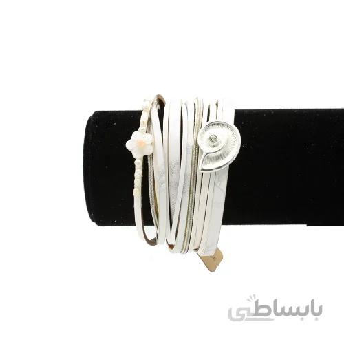 دستبند رشته ای چرمی fox کد 02