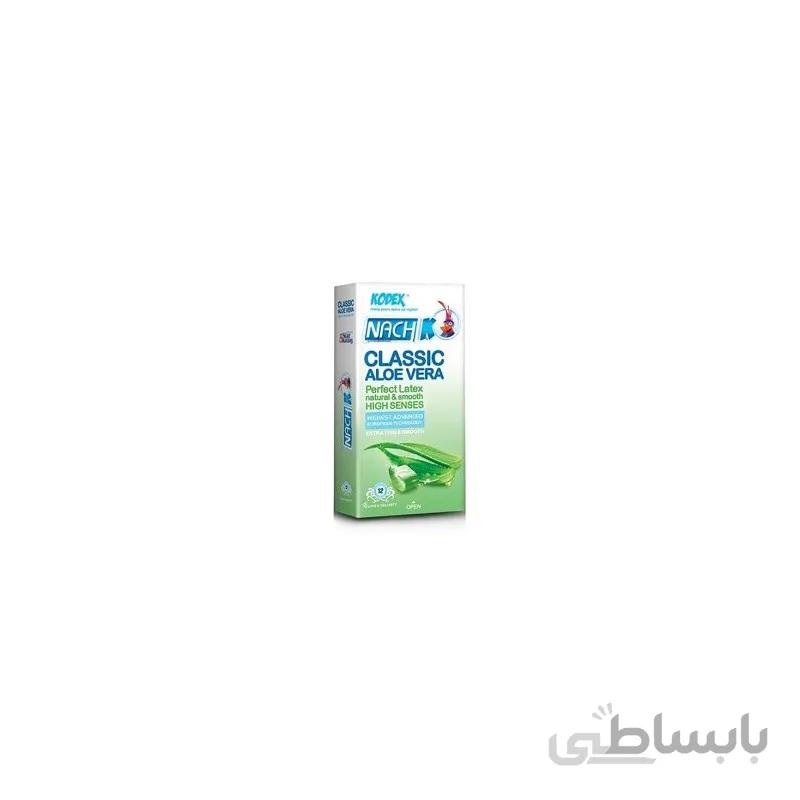 کاندوم کلاسیک -ناچ کدکس -CLASSIC ALOVERA – هفت قلم کالا-فروشگاه لوازم بهداشتی-لنزرنگی