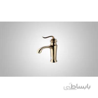 شیر روشویی اسپیرال طلایی ا شیر روشویی اسپیرال طلایی