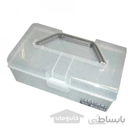 جعبه محکم پهن رنگ خاکستری (ساخت ژاپن)