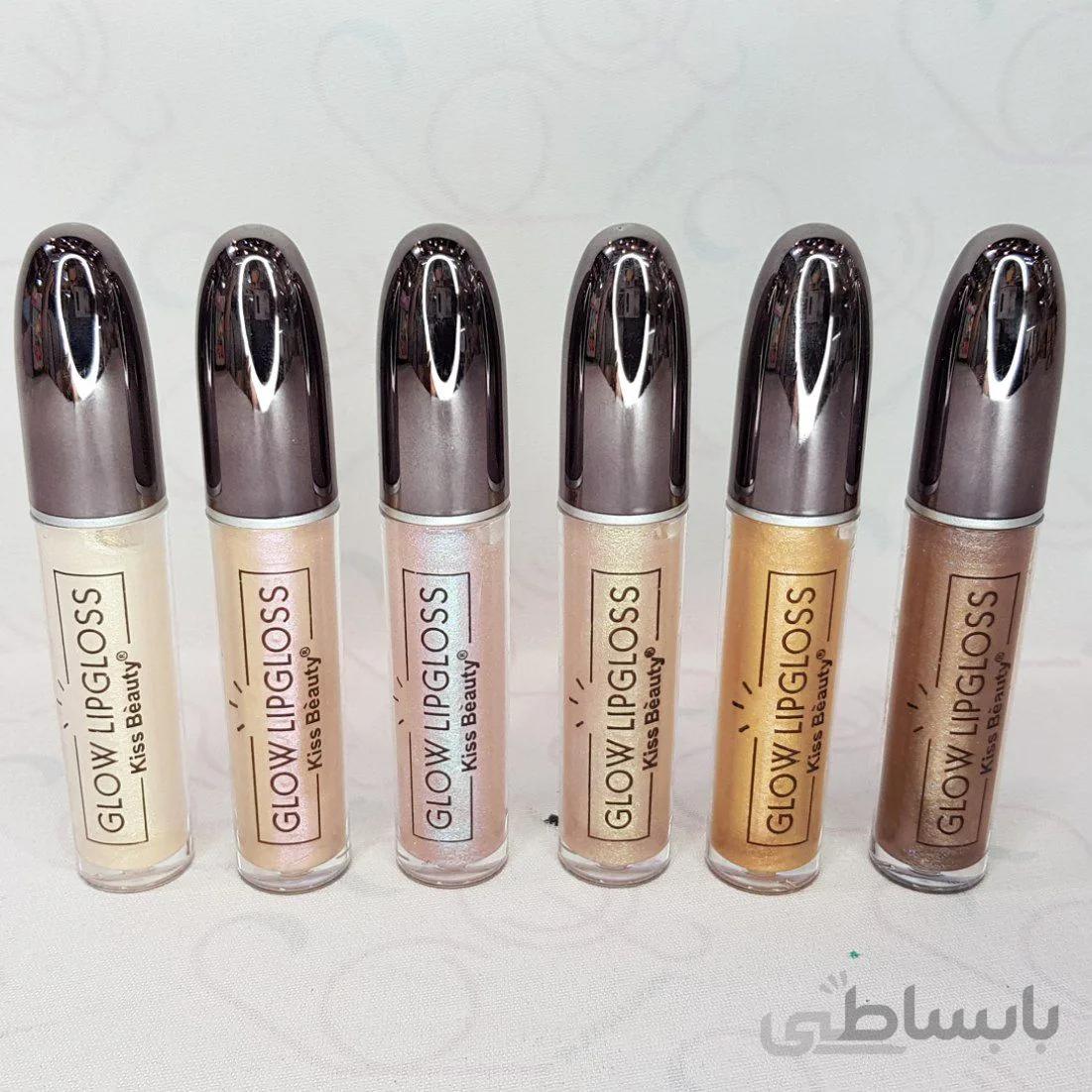 برق لب هلوگرامی کیس بیوتی KISSBEAUTY مدل گلو لیپ گلاس glow lip glass