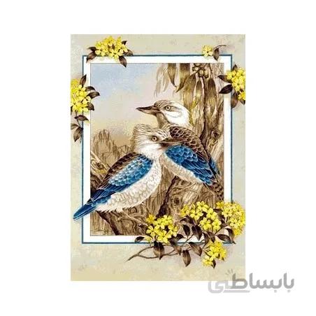 نخ و نقشه تابلو فرش گل کد 41 طرح آلباتروس
