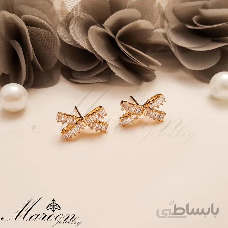 گوشواره پاپیون مارون CG135