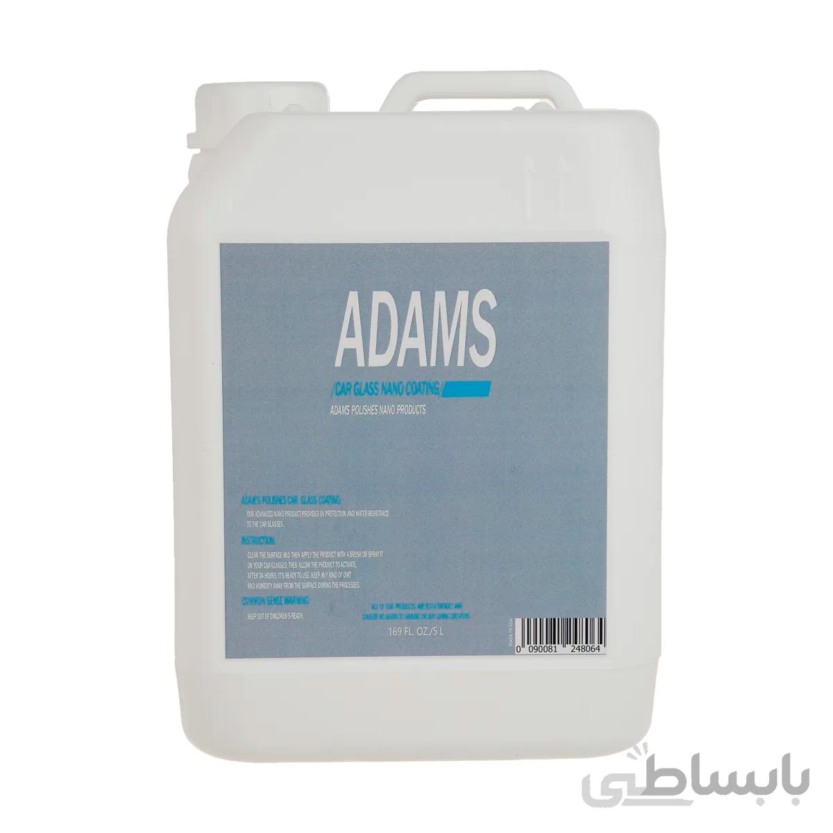 محلول نانو آبگریز و ضد لک شیشه خودرو آدامز مدل AD-222 حجم 5 لیتر