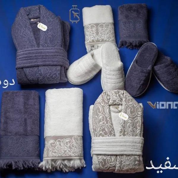 ست حوله عروس داماد کد 590313