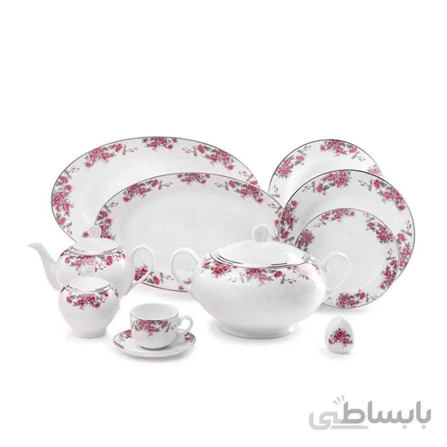 سرویس چینی 102 پارچه چینی زرین سری ایتالیا اف مدل آران