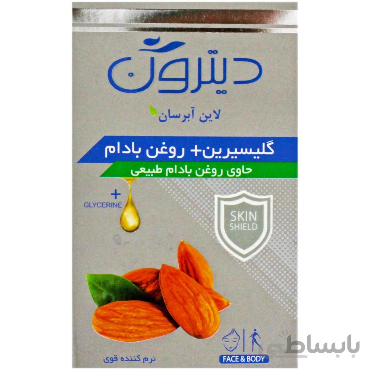 صابون حمام شفاف گلیسیرین و روغن بادام دیترون 110 گرمی ا -