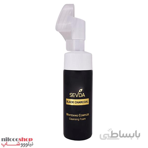 فوم شستشو صورت سودا زغالی مدل black charcoal حجم 150 میلی لیتر ا Charcoal soda face wash foam model black charcoal volume 150 ml