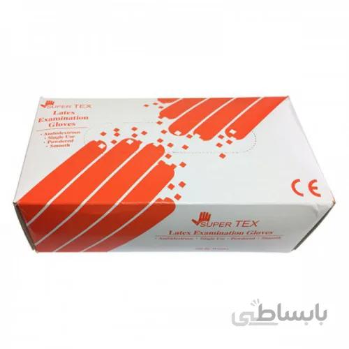 دستکش لاتکس پودری 100 عددی