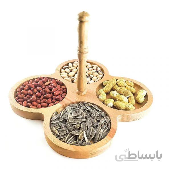 اردو خوری چوبی دایره ای دسته دار