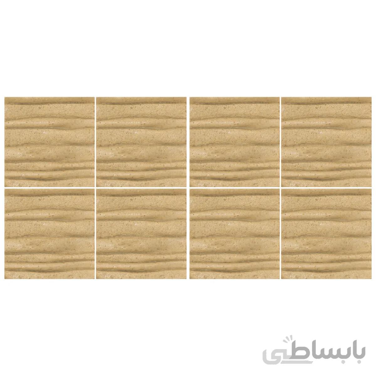 دیوارپوش تندیس و پیکره شهریار مدل امای کد W1010 08 بسته 8 عددی