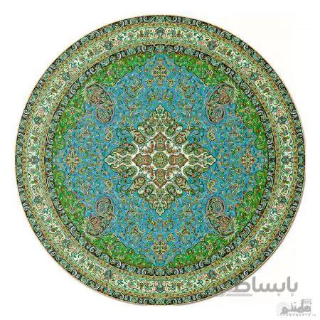 رومیزی گرد ترمه طرح مهستان کد 814