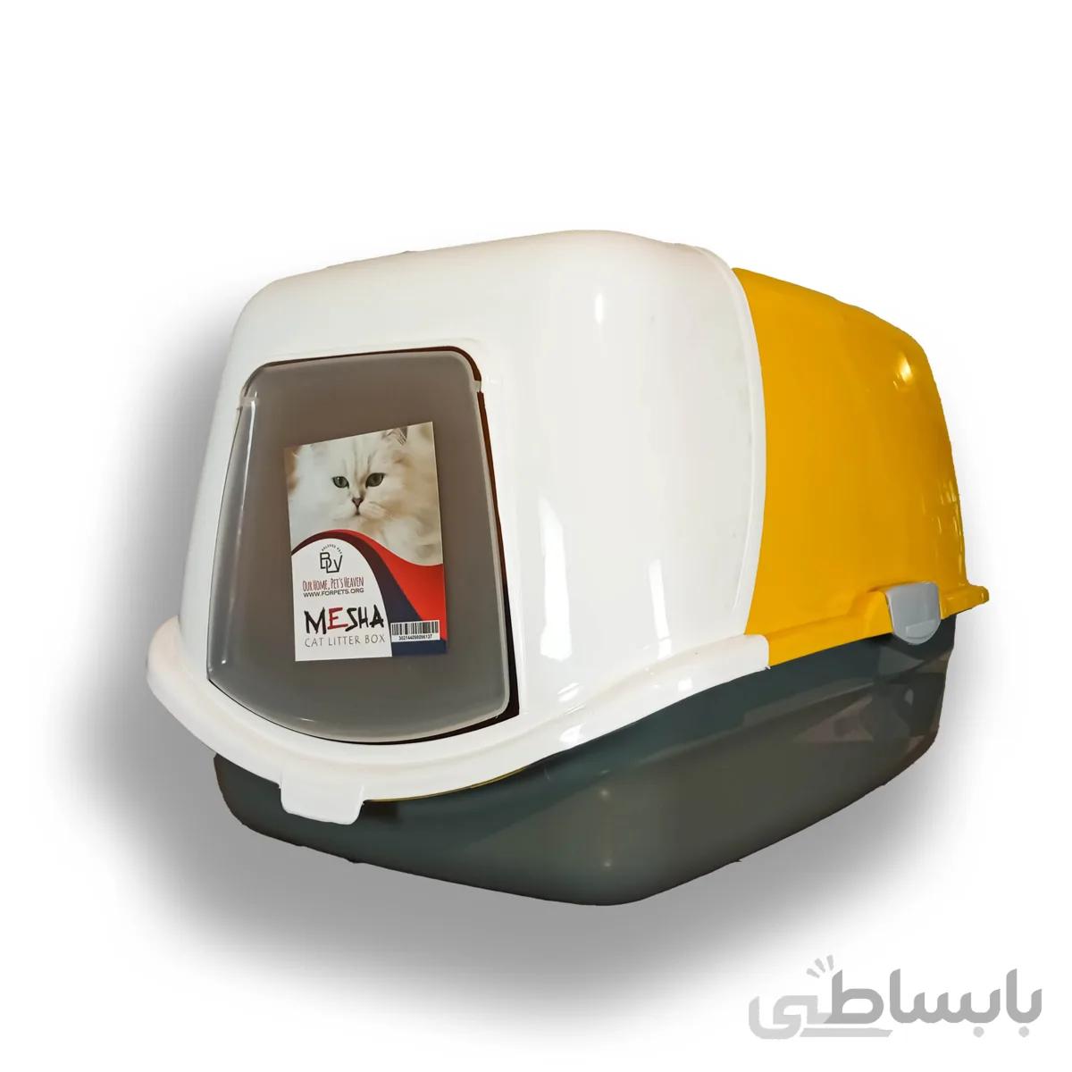 باکس توالت مسقف گربه مشا (با بیلچه مخصوص)