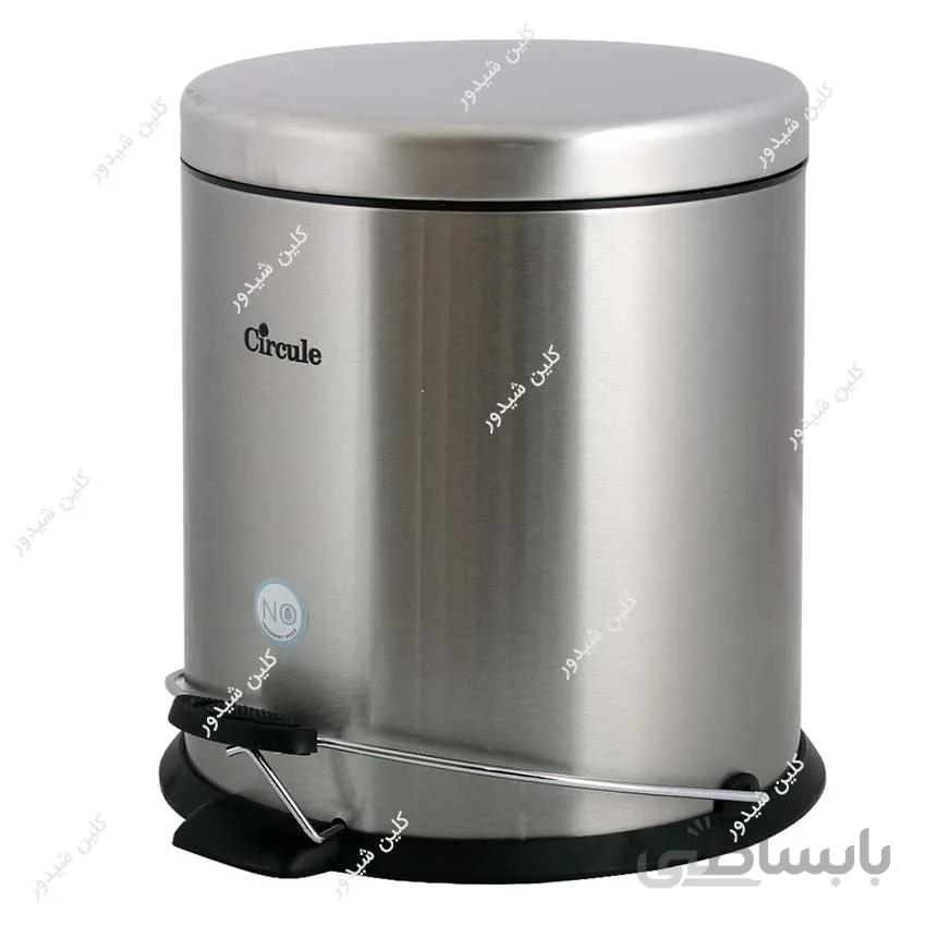 سطل زباله استیل پدالدار 15 لیتری CE-1500 - ‌آرام بند