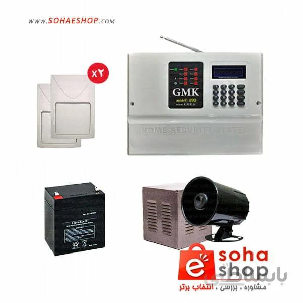 پک دزدگیر جی ام کا مدل 890 (اکو – سیمکارتی) ا Gmk 890 economic Pack