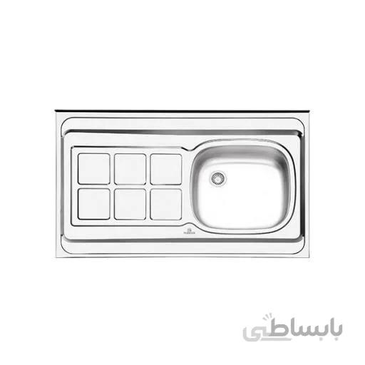 سینک 100 در 50 روکار مدل 3101 پرنیان استیل