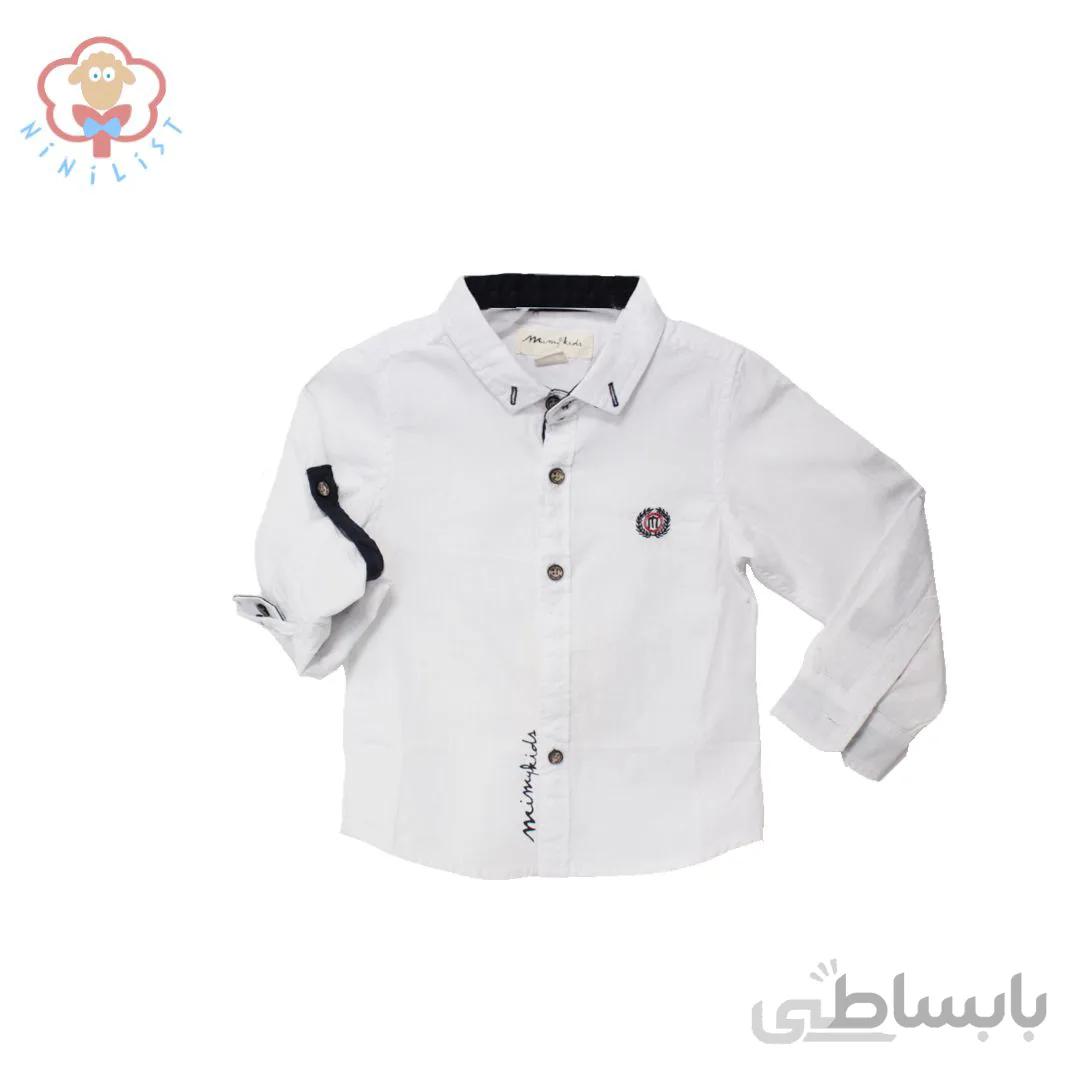 پیراهن پسرانه نوزادی طرح Massimo Duti