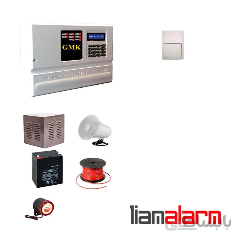 پکیج دزدگیر اماکن با سیم مدل جی ام کا سیم کارتی و تلفنیGM910F1