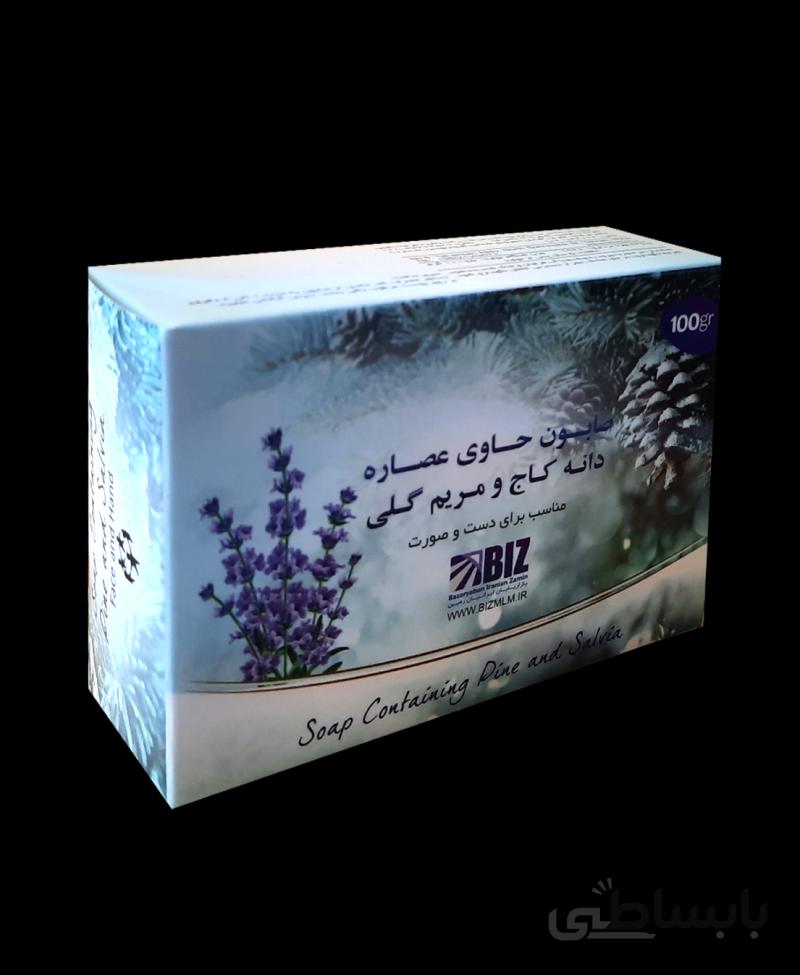 صابون دست و صورت دانه کاج و مریم گلی