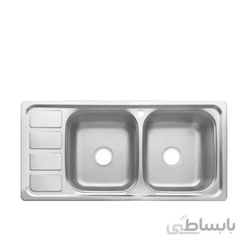 سینک ظرفشویی توکار بیمکث ا Bimax Double Bowl Sink BS517