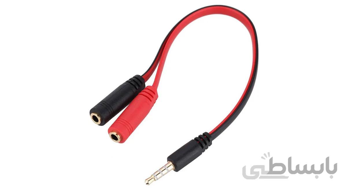 تبدیل 1 به 2 صدا هدست 3.5 میلی متری ا Other 1 To 2 Audio Headset Converter