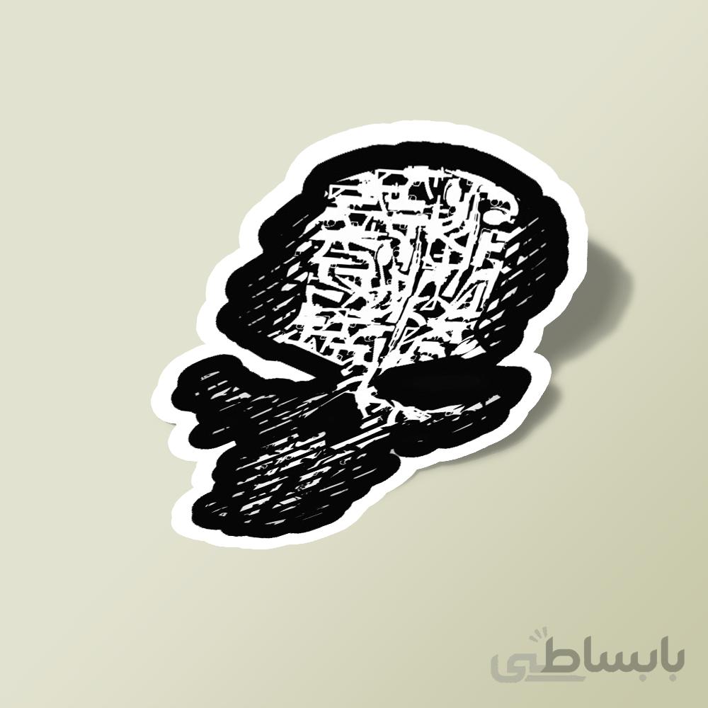 استیکر call of duty head 02