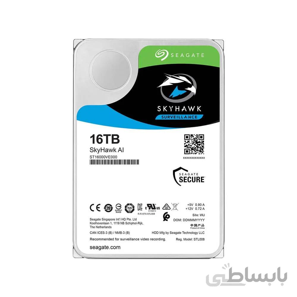 هارد دیسک اینترنال سیگیت مدل skyhawk ظرفیت 16 ترابایت